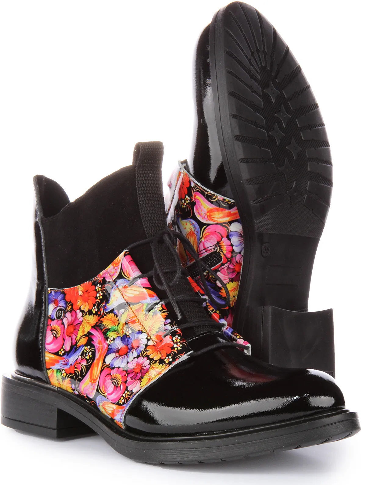 Justinreess England Mylah In Black Flower For Women