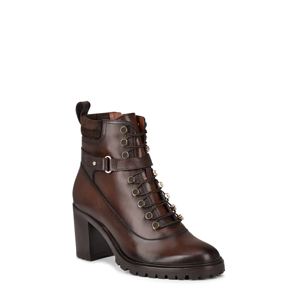 K33TSRS - Franco Cuadra brown casual fashion leather ankle boots for women