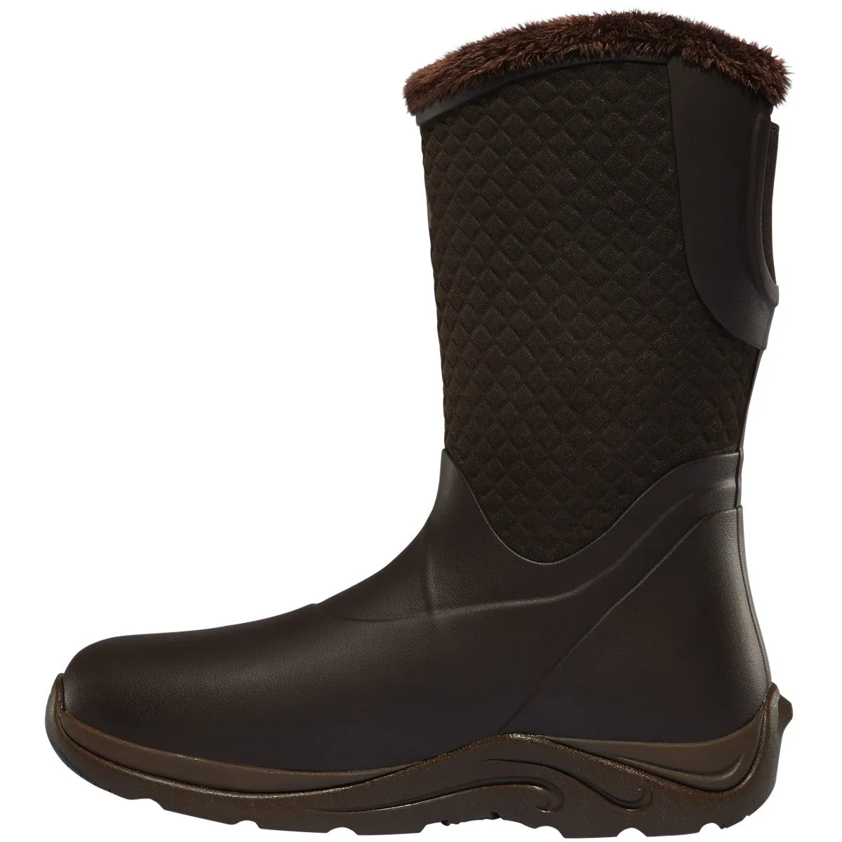 Lacrosse Women's Alpha Cozy 10" Soft Toe WP Rubber Boot - Brown - 656111