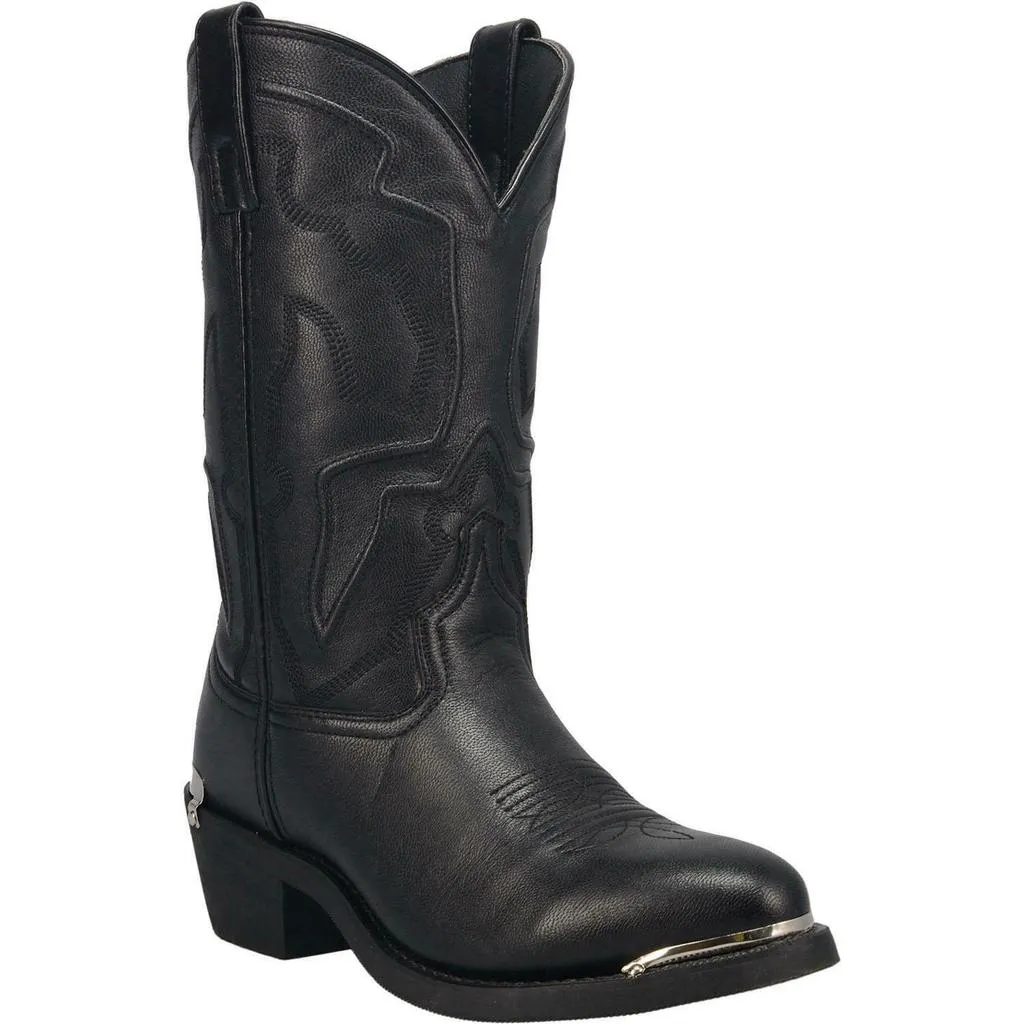 'Laredo' Men's 12" Atlas Western Round Toe - Black