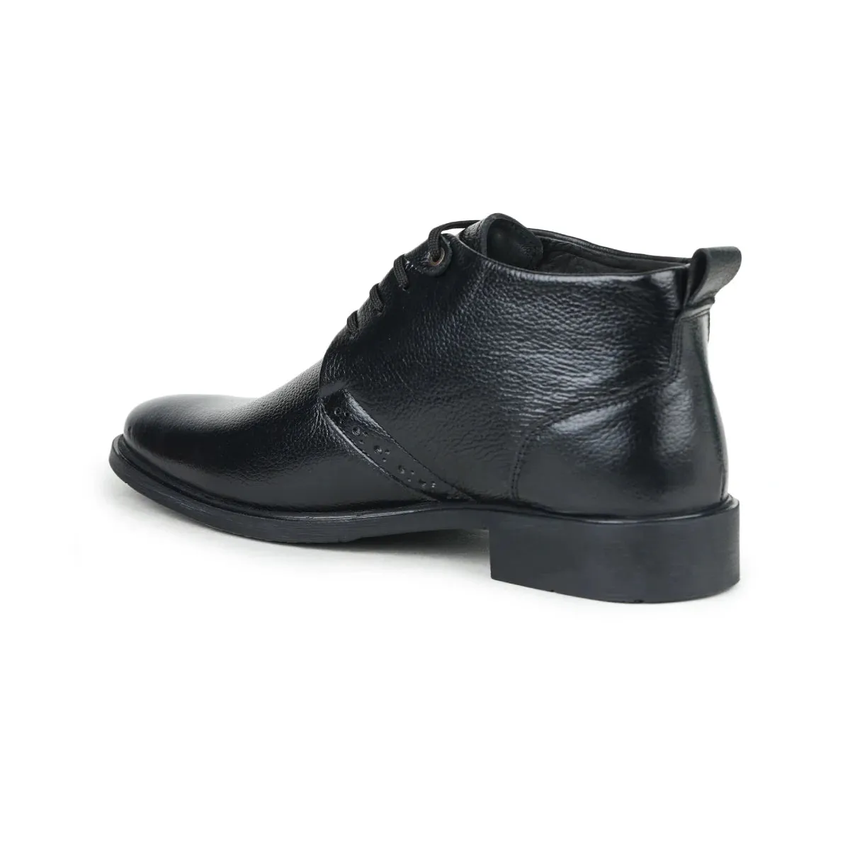 Leather Chukka Boots B 091 | Lace-Up High Ankle Shoes