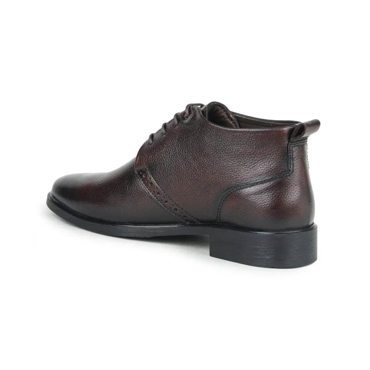 Leather Chukka Boots B 091 | Lace-Up High Ankle Shoes