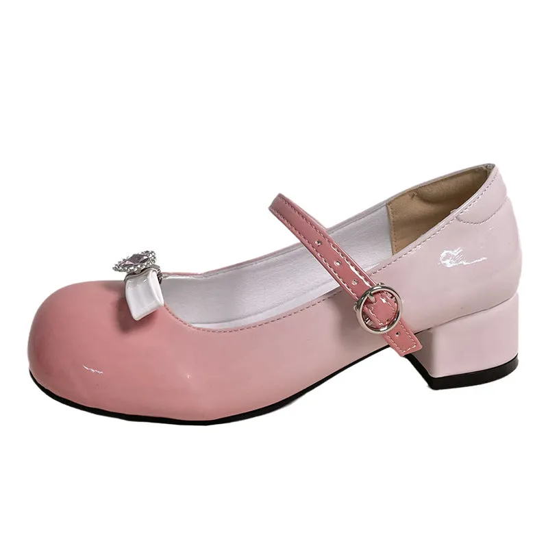 Lolita Gradient Leather Shoes  KF83808