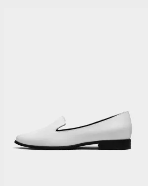 Lords White Loafers made of grape leather Vegea