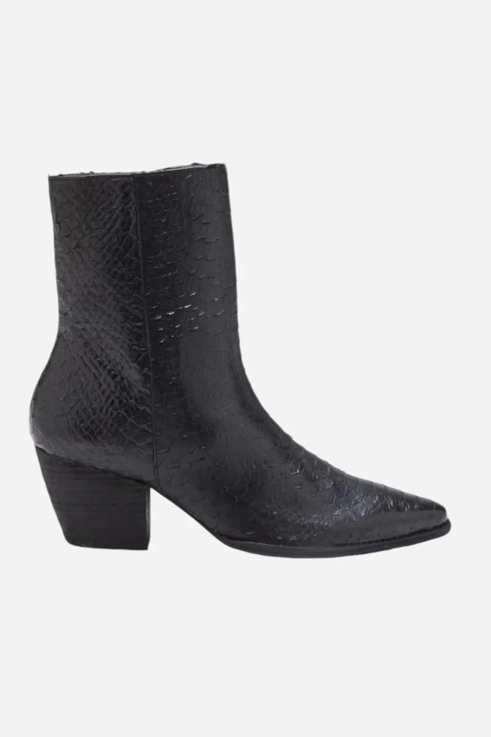 Matisse Caty Ankle Boot in Black Snake