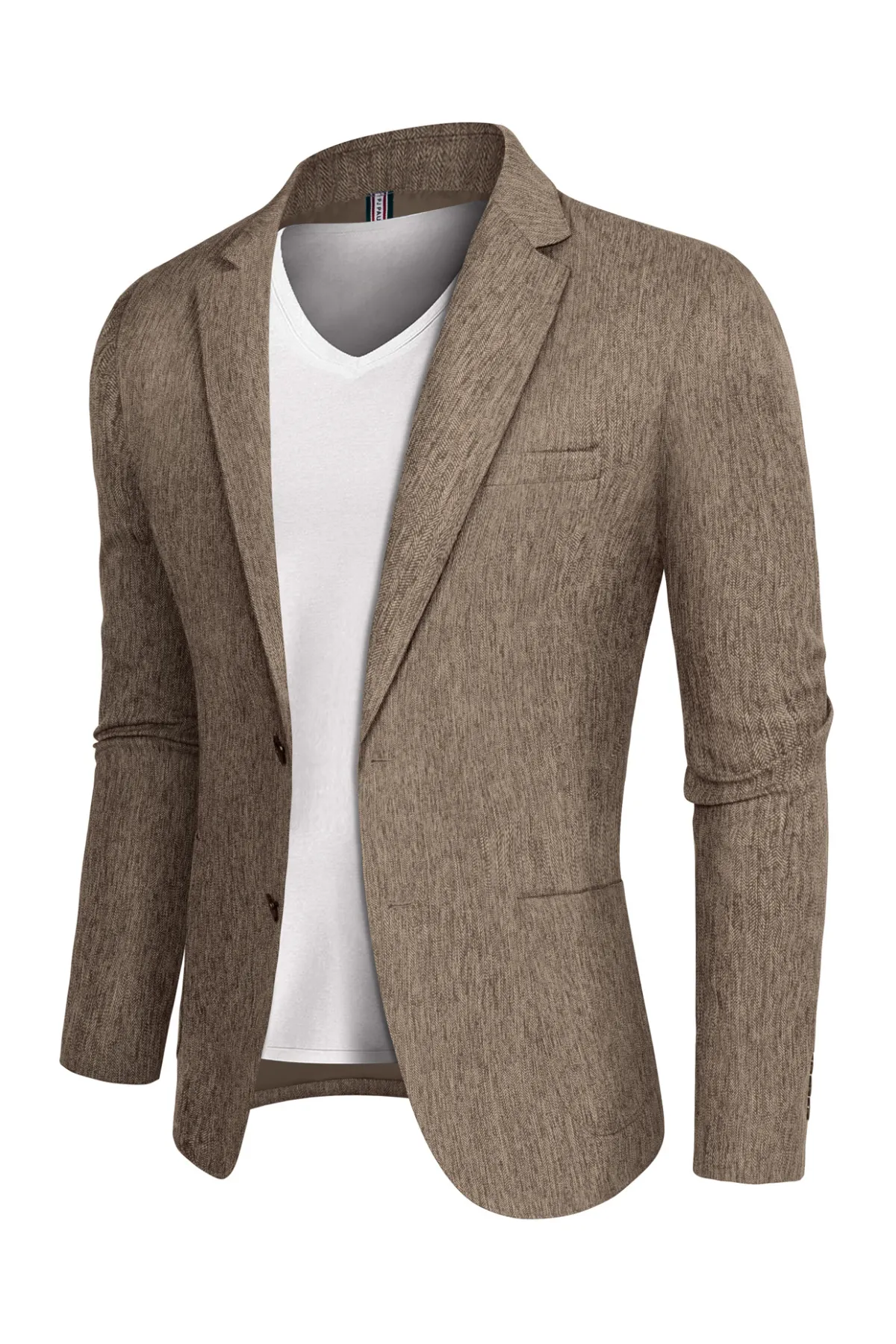 Men's Blazer Jacket Slim Fit Two Buttons Casual Sports Coats Notched Lapel Suit Jacket Tops