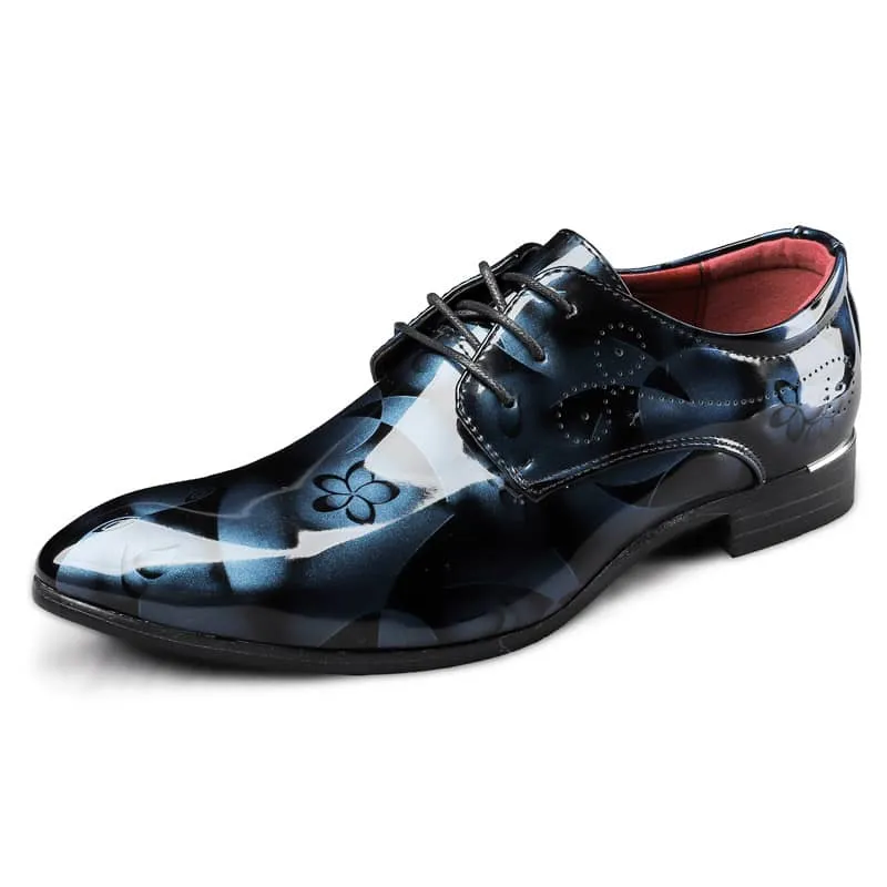 Men’s Floral Print Oxford Brogues Shoes Party & Wedding Boots  | 9811