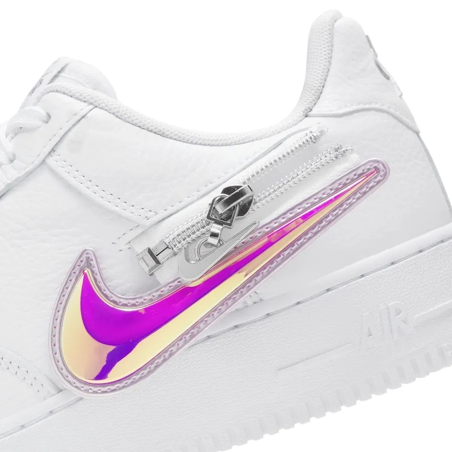 Men's Nike Air Force 1 Low Premium "White Zip" (CW6558-100)