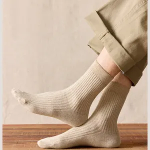 Men's Pure Cotton Mid-tube Business Socks