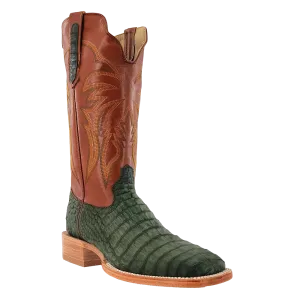 Men's R. Watson Nubuck Olive Green Caiman Boots