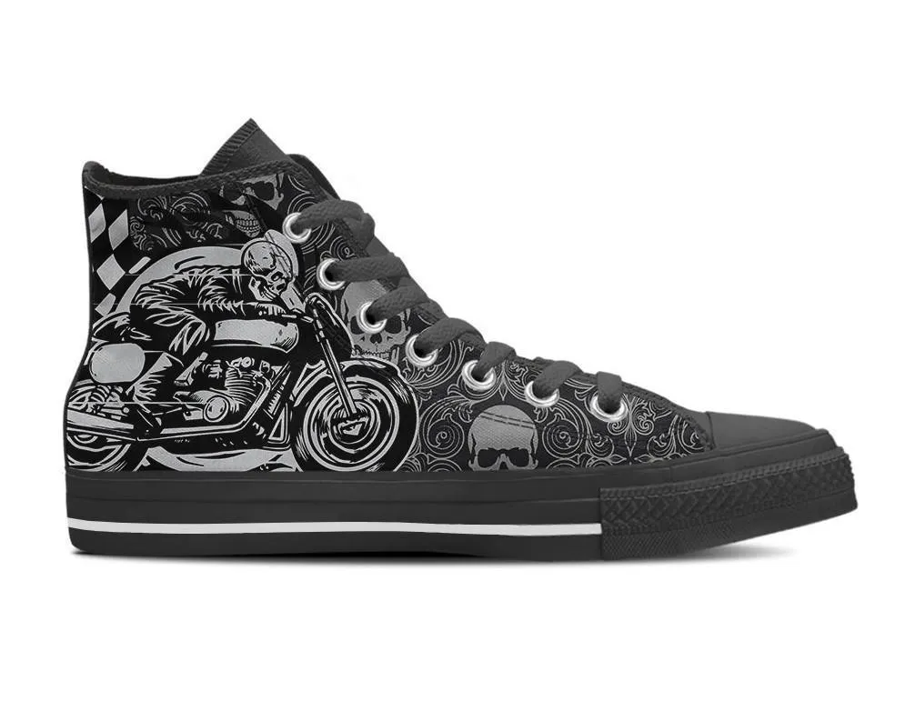 Men's Skull Rider High Top Shoes