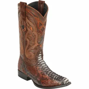 Men's Wild West Python Skin Snip Toe Boot 2945788