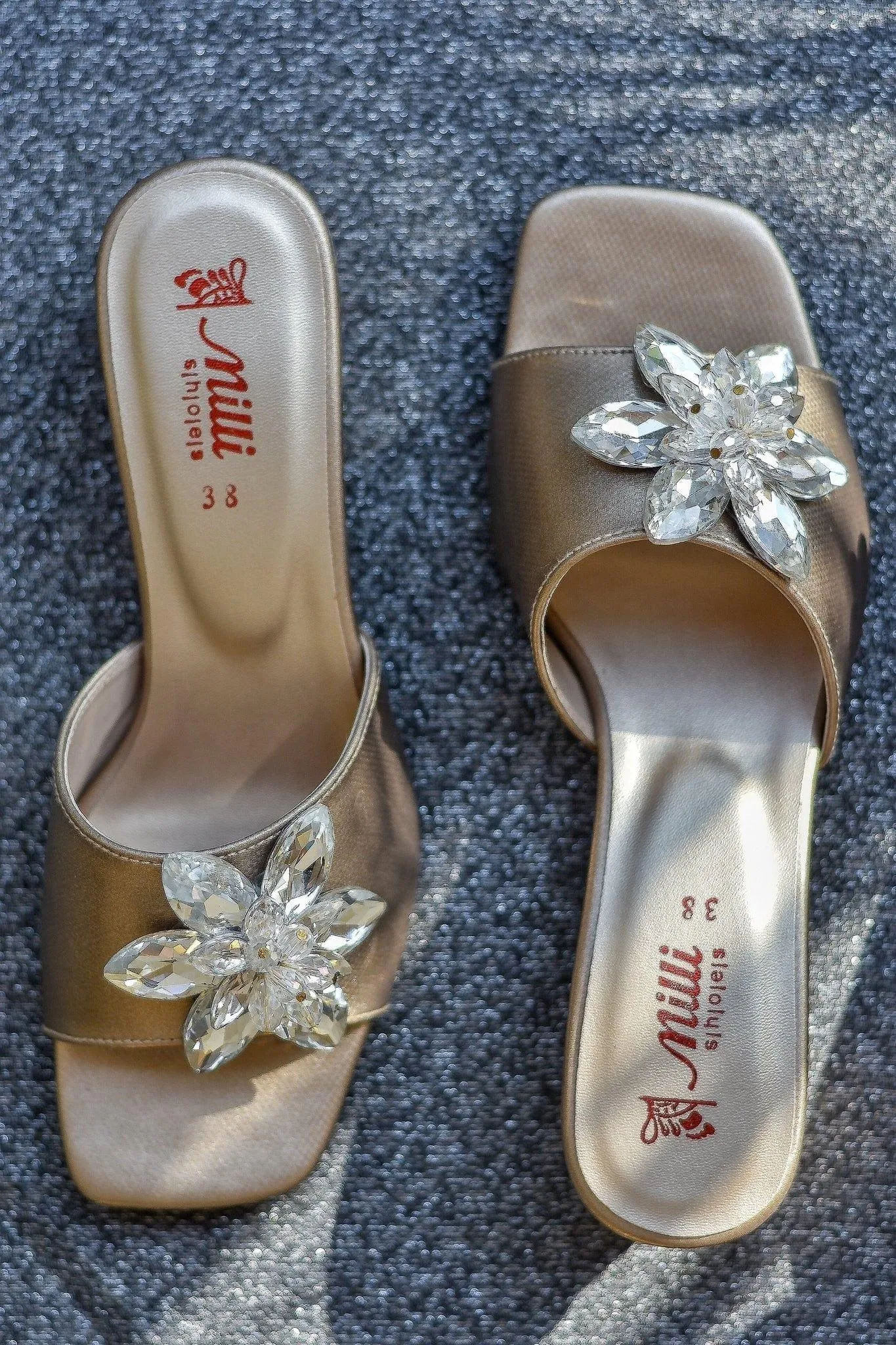 Milli Shoes - Heels - Golden - 1501