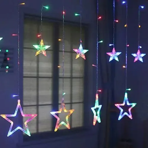 MR037 LED moon star curtain lamp, Ramadan Decoration  LED