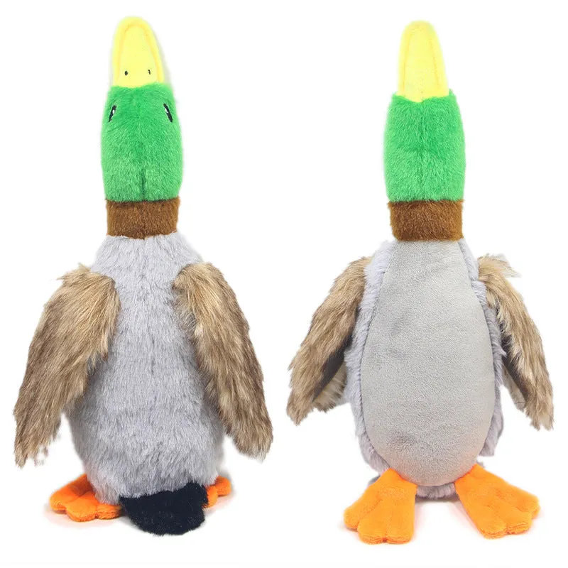 New Pet Toy Plush Sounding Duck Dog Toy 28cm Simulation Wild Duck Pet Supplies