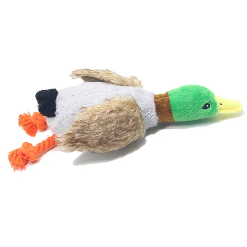 New Pet Toy Plush Sounding Duck Dog Toy 28cm Simulation Wild Duck Pet Supplies