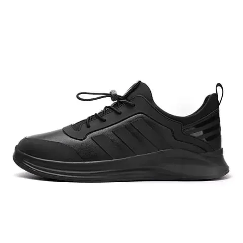 New styles black breathable sneakers casual men running walking shoe S87521