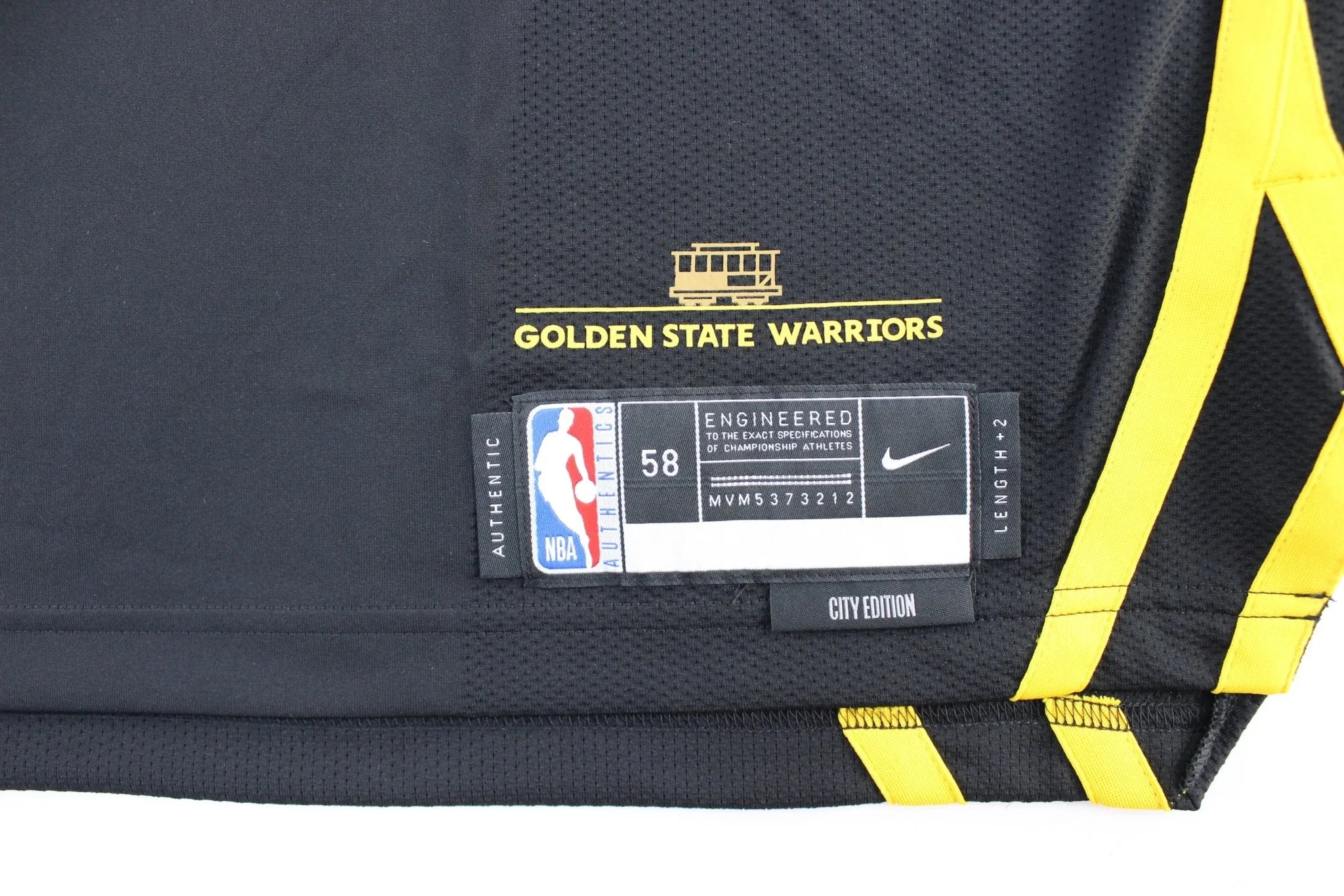 Nike Embroidered Logo Golden State Warriors Stephen Curry Basketball Jersey