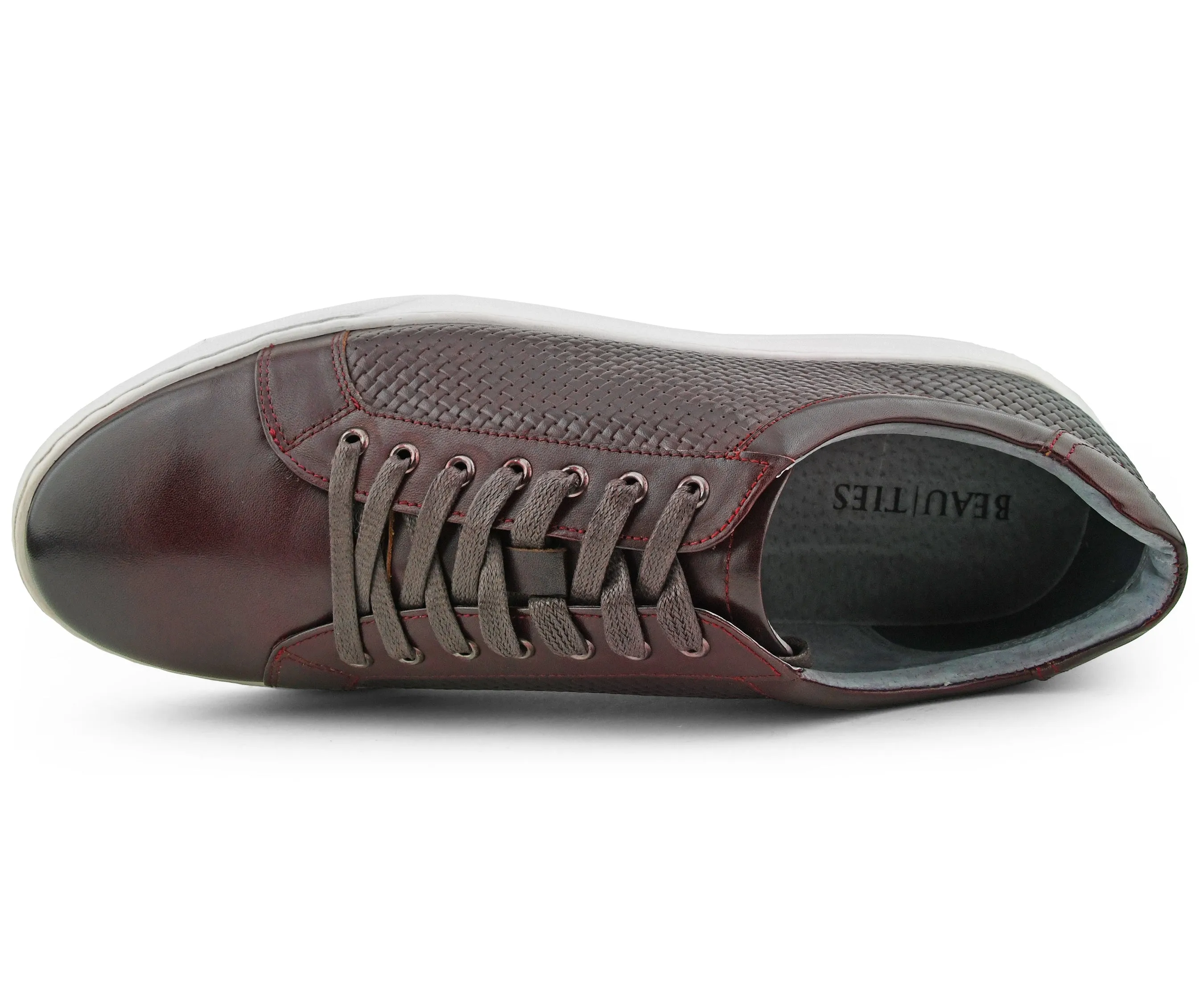 Oxblood Red Leather Sneaker