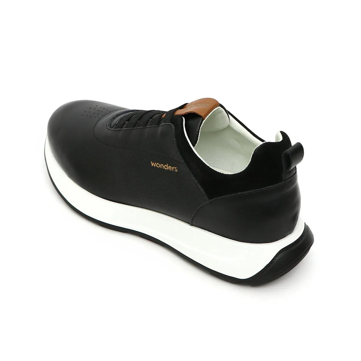 Pablo Homme Black Soft Walking Sneakers