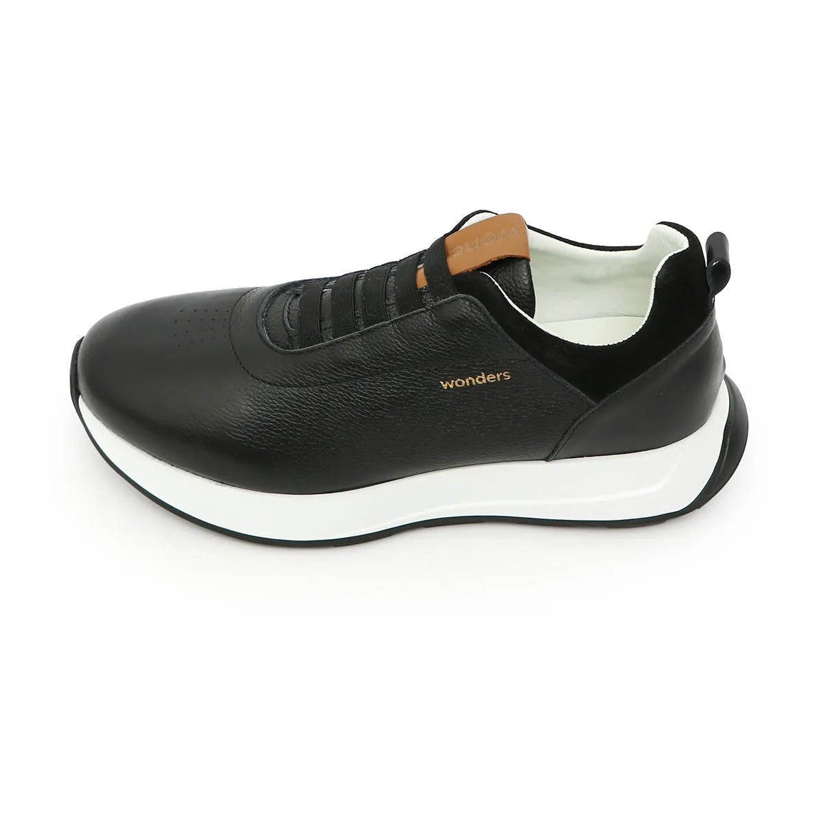 Pablo Homme Black Soft Walking Sneakers