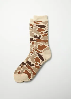 Pile Camo Crew Socks / Sand