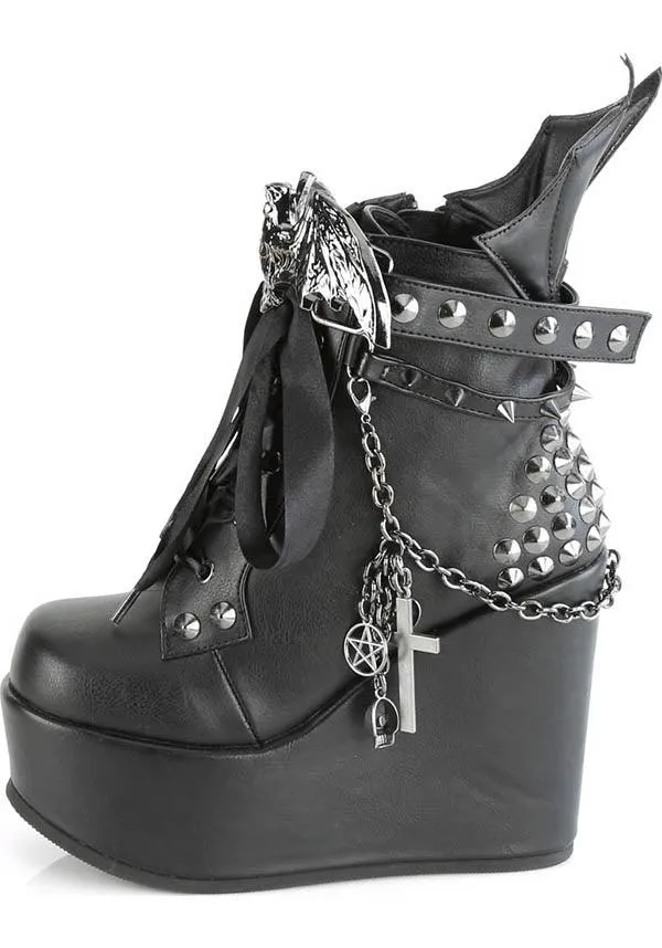 POISON-107 [Black] | PLATFORM BOOTS [PREORDER]