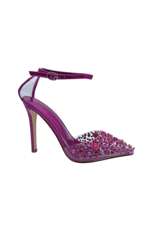 POPSTAR-PINK STUDDED PUMP