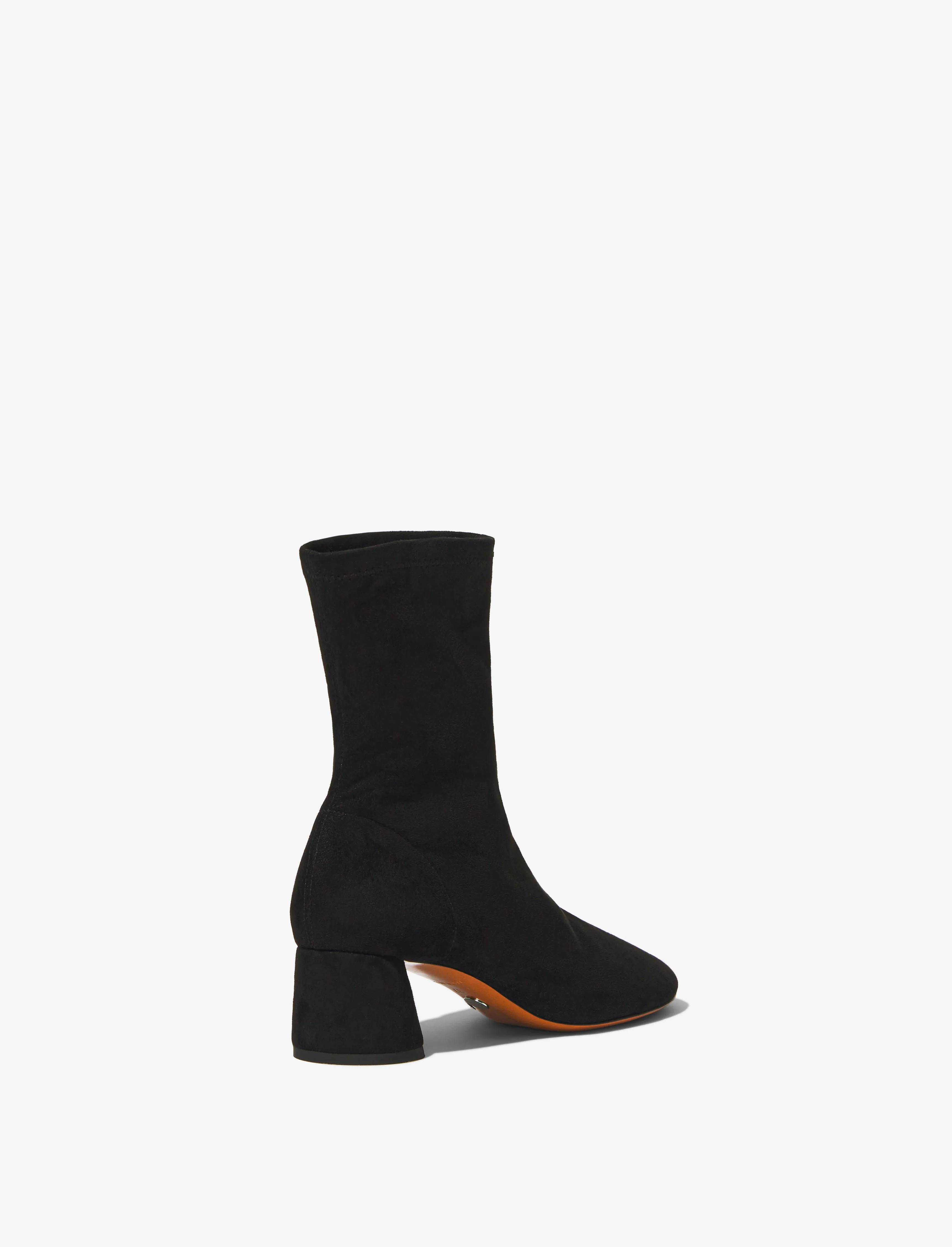 Proenza Schouler Glove Stretch Ankle Boots in Faux Suede - Black