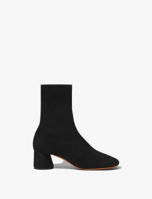 Proenza Schouler Glove Stretch Ankle Boots in Faux Suede - Black