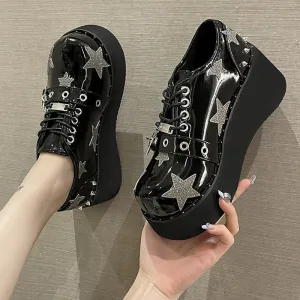 punk pentagram shoes  KF83052