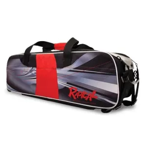 Radical Triple Tote Dye-Sub Black Red Bowling Bag