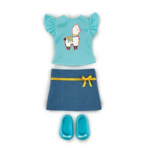 #Rfriends No Prob-Llama Top & Skirt - Teal