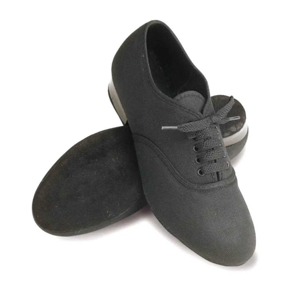 SALE - BCCO - BOYS CANVAS OXFORD LOW HEEL SUEDE SOLE BALLROOM SHOE