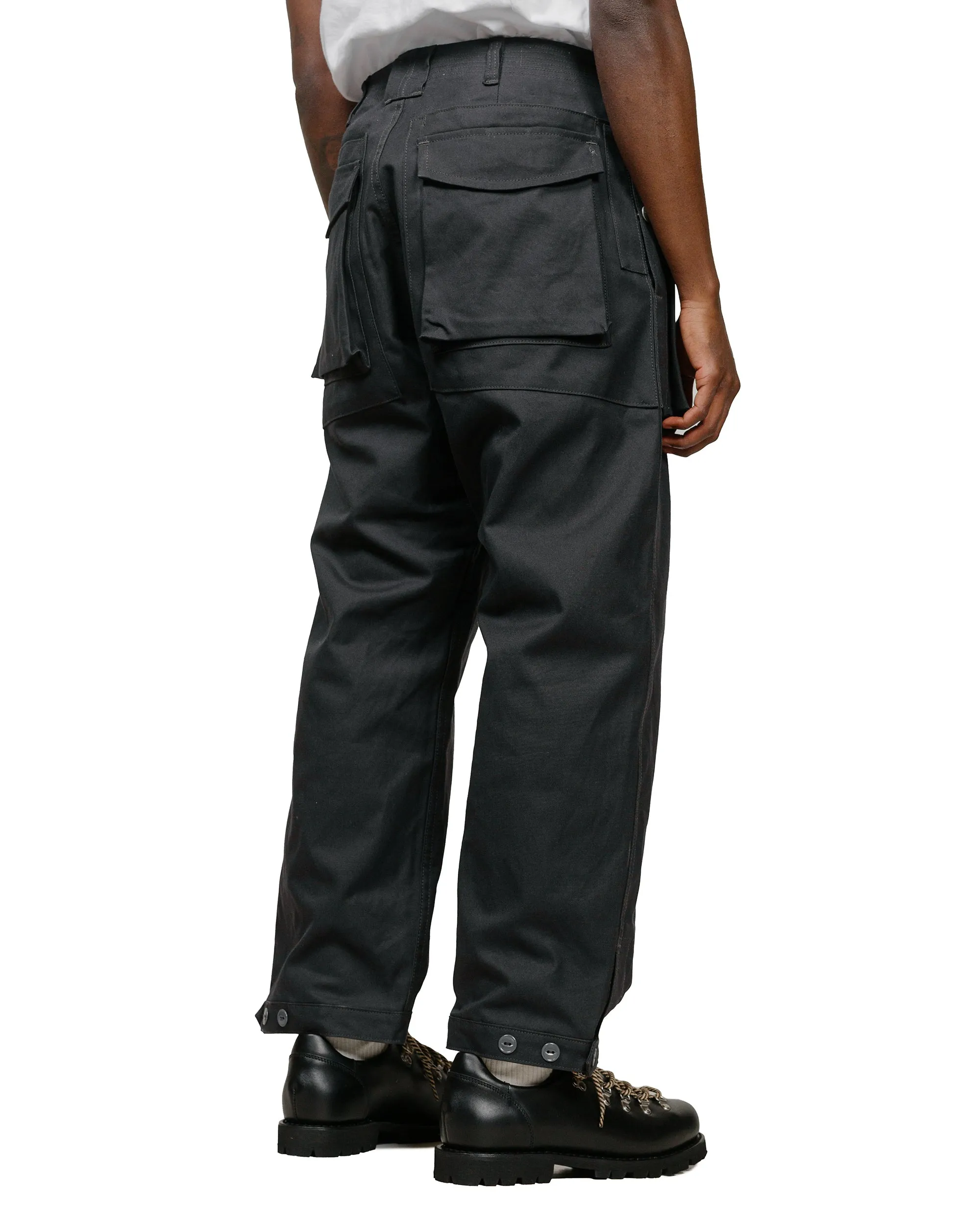 Sassafras Digs Crew Pants 4/5 Duck Canvas Charcoal