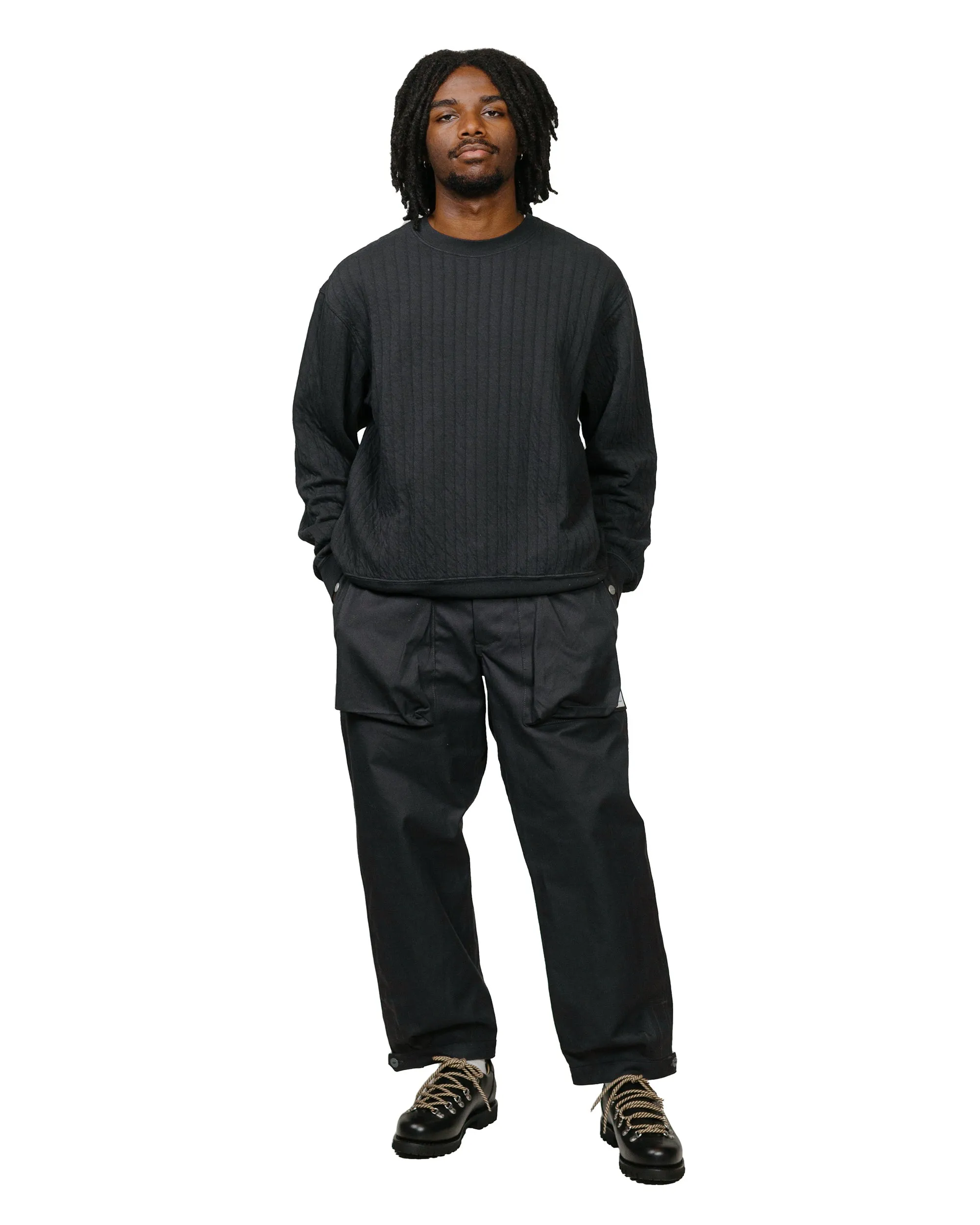 Sassafras Digs Crew Pants 4/5 Duck Canvas Charcoal