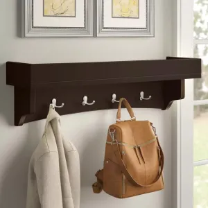 Shaker Cottage 8 - Hook Wall Mounted Coat Rack with Storage