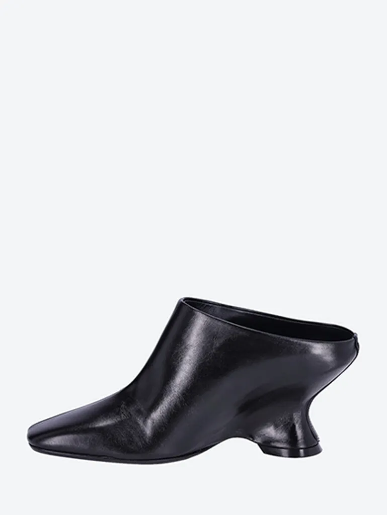 Shoes black leather