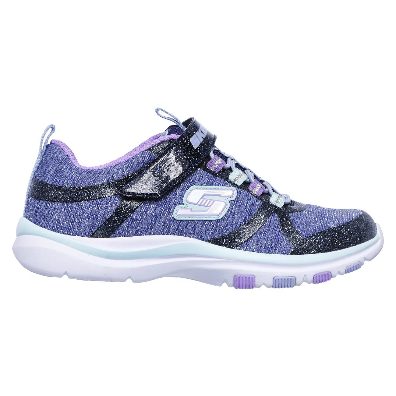 Skechers Navy/Multi Jazzy Jumpers Trainer Lite A/C Sneaker