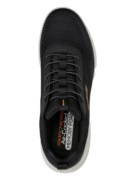 Skechers scarpa fitness da uomo con laccio elastico Bounder Intread 232377/BLK nero