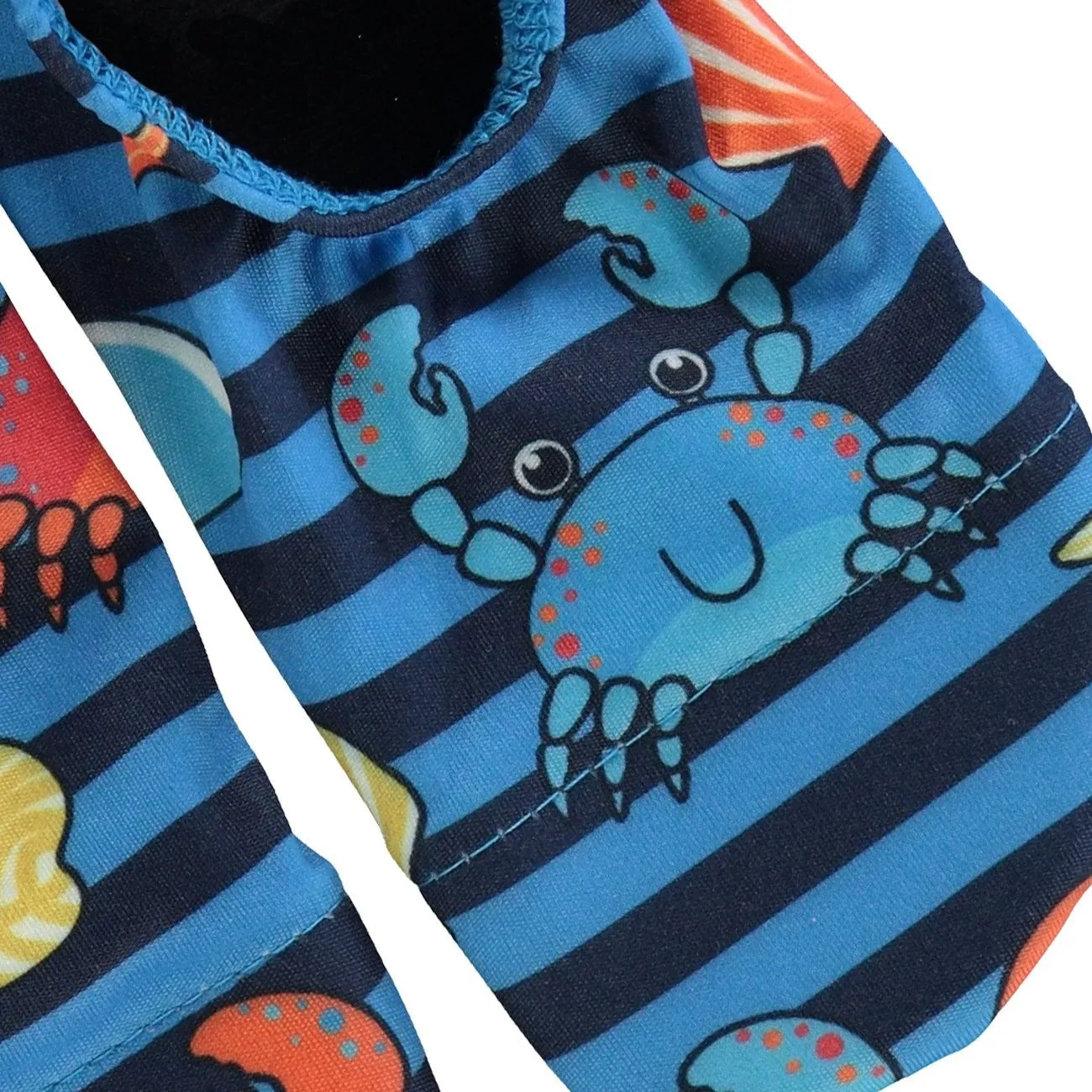 Småfolk Brilliant Blue UV50 Bathing Shoes With Crabs