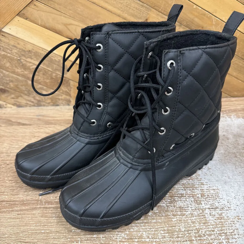 Sperry - Women's Top-Sider Gosling Quilted Duck Boots - MSRP $35: Black-women-W7