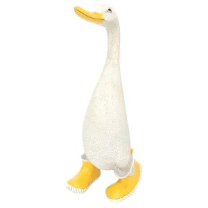 Standing Duck in Boots  Ornament Yellow 30cm