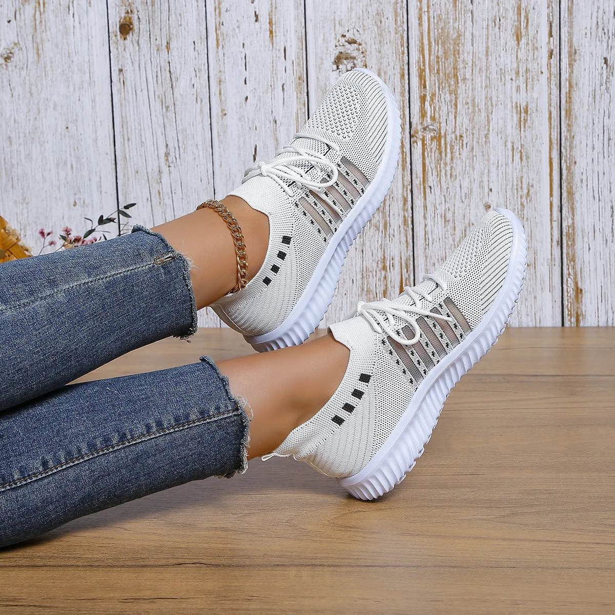 Step Up Your Game: Casual Lace-Up Mesh Sneakers for Everyday Adventures | Marvis