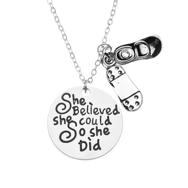 Tap Dance Birthstone Necklace - Choose the Charm