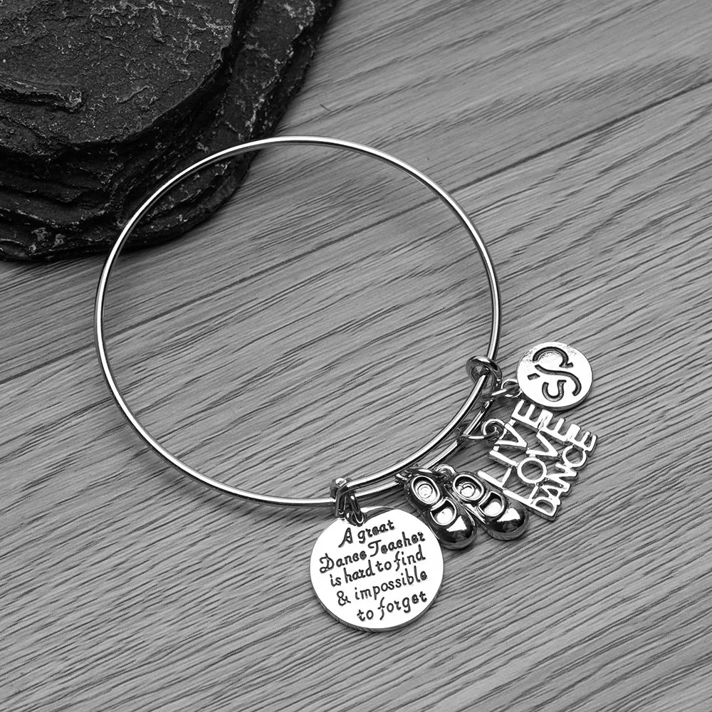 Tap Dance Teacher Bangle Bracelet