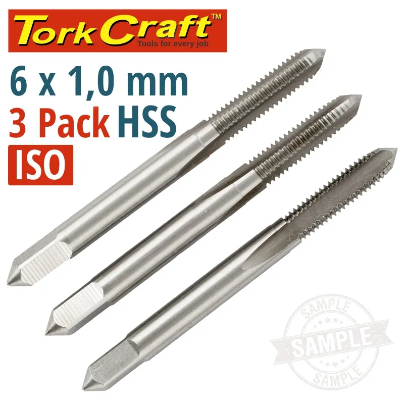 TORK CRAFT TAPS HSS 6X1.00MM ISO 3/PACK NR1060-3