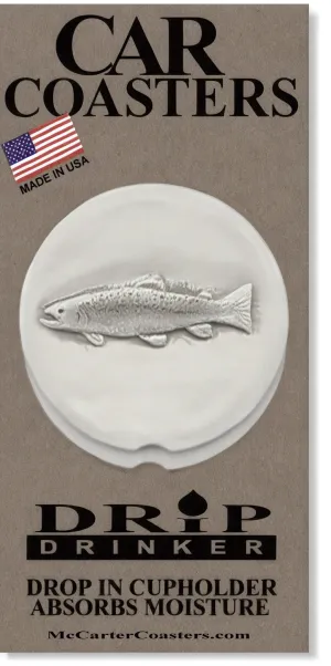 Trout Car Coasters