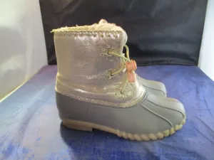 Used Olivia Miller Girls Duck Boots Youth Size 1