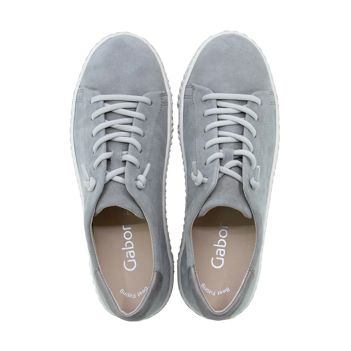 Walaa Grey Beige Soft Walking Sneakers